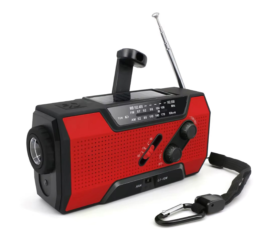 Emergency Weather Radio AM/FM/NOAA Hand Crank energy Portable Solar Radio